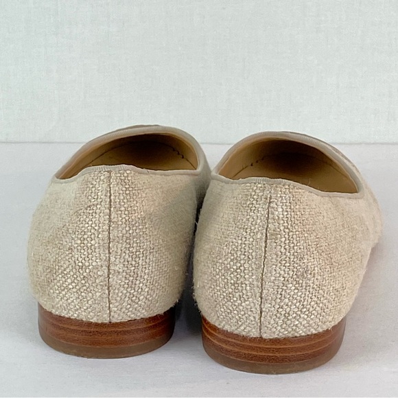 Michael Kors Dylyn MK Logo Ballet Flats. Size: 7M Color: Brown/Beige - Picture 4 of 8